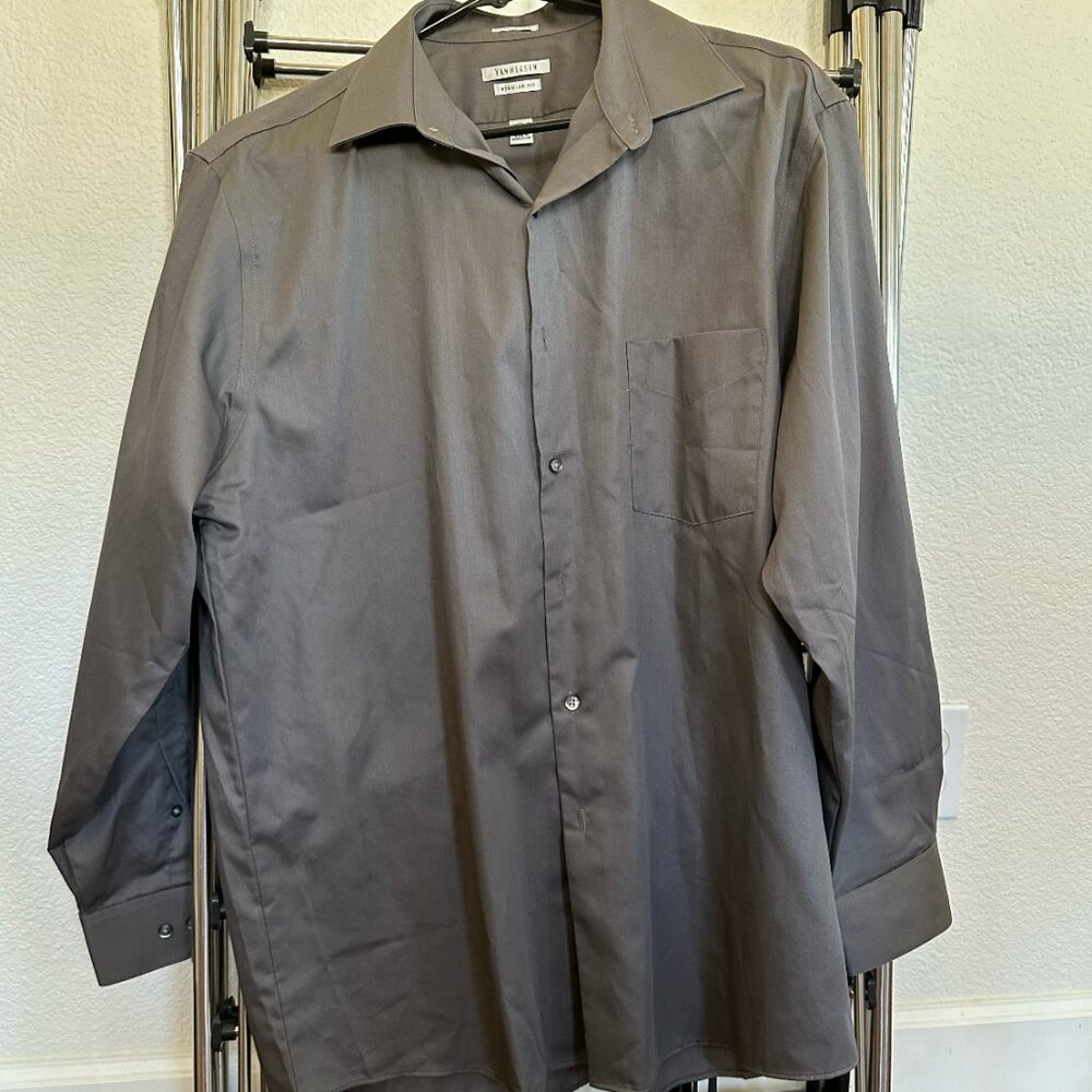 Vintage Van Huesen Mens Grey Shirt